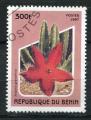 Timbre Rpublique du BENIN  1997  Obl  N  766  Y&T  Fleurs
