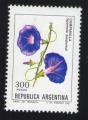 Argentine Timbre Stamp Capanilla Ipomola Purpurea 300 Pesos