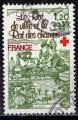 France 1978; Y&T n 2025; 1,20F + 0,30 Croix-Rouge, Fables de La Fontaine
