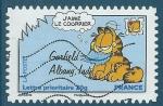 N4275 / N198 Garfield - J'aime le courrier autoadhsif oblitr