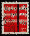 RFA 1962 - Y&T 252 - oblitr - diapason devant notation musicale