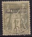 alexandrie - n 16  obliter - 1899/1900
