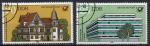 ALLEMAGNE (RDA) N 2326 et 2327  o Y&T 1982 Btiments postaux de la RDA