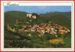 Pyrnes Orientales ( 66 ) Castelnou : Chteau et village - Carte crite TBE