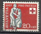 Suisse 1957; Y&T n 592; 20c+10 Pro Patria