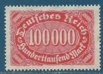Allemagne N192 100000m rouge neuf sans gomme