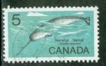 Canada 1968 Y&T 401 oblitr Poisson Narval