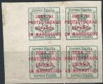 Maroc - Bureaux espagnols - 1916 - Y & T n 65 x 4 - MH
