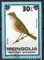 Mongolie 1979; Y&T PA 102; 30m, oiseau, Fauvette pervire