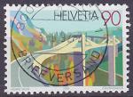 Timbre oblitr n 1381(Yvert) Suisse 1991 - Pont de la Ganter
