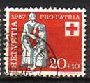 Suisse 1957  Y&T  592  oblitr  