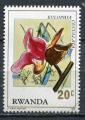 Timbre Rpublique du RUANDA  1976  Neuf **  N 753  Y&T  Fleurs Orchide