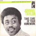 SP 45 RPM (7")  Johnnie Taylor  "  Take care of your homework  "