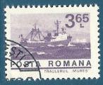 Roumanie N2777 Bateau Mures oblitr
