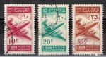Liban / 1953 / Poste arienne / YT PA n 83-85-87, oblitrs