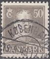 DANEMARK - 1943/46 - Yt n 289 - Ob - Roi Christian X 50o gris ; king
