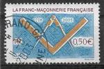 2003 FRANCE 3581 oblitr ,cachet rond, franc-maonnerie
