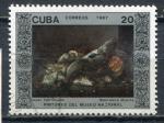 Timbre  CUBA  1987  Obl  N  2750   Y&T   Arts Peinture