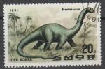 COREE DU NORD N 2225 o Y&T 1991 Faune prhistorique (Brontosaure)
