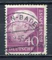 Timbre  ALLEMAGNE RFA 1953 - 54   Obl    N  71    Y&T   Personnage 