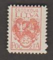 Lithuania - Central Lithuania - Scott 1a mng  arms / armes