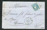 Rare lettre d'Andrézieux ( 1871 ) - Cachet Convoyeur Station ANDREZIEUX MON.LY