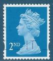 Grande-Bretagne N2041 Elizabeth II 2nd bleu autoadhsif oblitr