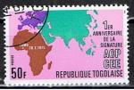 Togo / 1976 / Trait ACP-CEE / YT n 864, oblitr