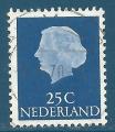 Pays-Bas N603 Reine Juliana 25c bleu-fonc oblitr