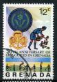 Timbre de GRENADE  1976  Obl  N  674  Y&T  Scoutisme