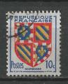 FRANCE - 1949 - Yt n 834 - Ob - Armoiries de Provinces : Bourgogne
