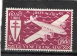 Timbre des Colonies Franaises / 1945 / Guyane / Y&T NPA27 / Poste Arienne.
