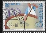 Suisse - Y&T n 1286 - Oblitr / Used - 1987