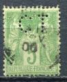 Timbre  FRANCE  1898 - 00  Obl  N 102  Perfor  CT  Y&T