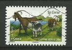 France timbre n 1107 oblitr anne 2015 Srie les chvres: La Corse 