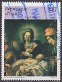 Timbre oblitr n 875(Yvert) Hati 1996 - Nol, tableau religieux