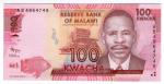 **   MALAWI     100  kwacha   2012   p-59a    UNC   **