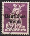 1920: Allem. Empire Y&T No. 118D obl. / Dt. Reich Mi.Nr. 122 gest. (m016)