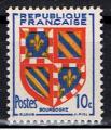 France / 1949 / Armoiries Bourgogne / YT n 834 **