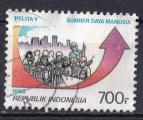 INDONESIE - 1993 - Plan de dveloppement -  Yvert  1318 oblitr