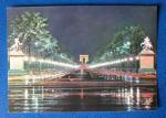 CP 75 Paris - Les Champs Elyses et Arc de Triomphe vus de nuit (crite)