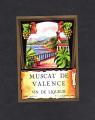 Ancienne tiquette de vin ou d'alcool : Muscat de Valence