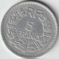 5 Francs Lavrillier 1945