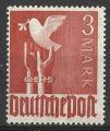 Allemagne zone AAS 1947; Y&T n 51 N; 3m, rouge-brun, colombe de la Paix