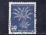 Timbre oblitr de Suisse n 436 Chardon bleu SU6930_4