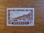 timbre AOF Sngal 1935  ** Pont Faidherbe  Dakar n YT - 115