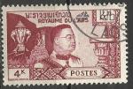 Laos 1959; Y&T n 55; 4k carmin, Patrie, monarchie & constitution