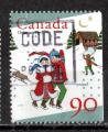 Canada 1996; Y&T n 1495a (Mi 1607); 90c, UNICEF, Nol, paysage de neige