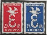 FRANCE ANNEE 1958  Y.T N1173-1174 neuf** cote 1.90  EUROPA