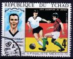 TCHAD N 221B o Y&T 1970-1971 Football Allemagne demi finaliste MEXICO